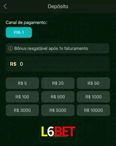 deposits L6BET
